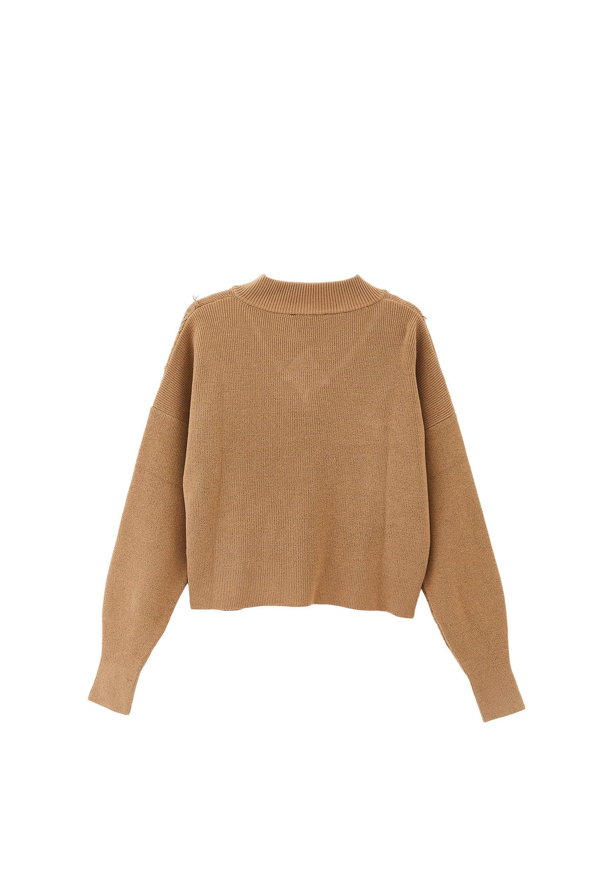 Embroidered Long Sleeve Crew Neck Sweater - STARFISH