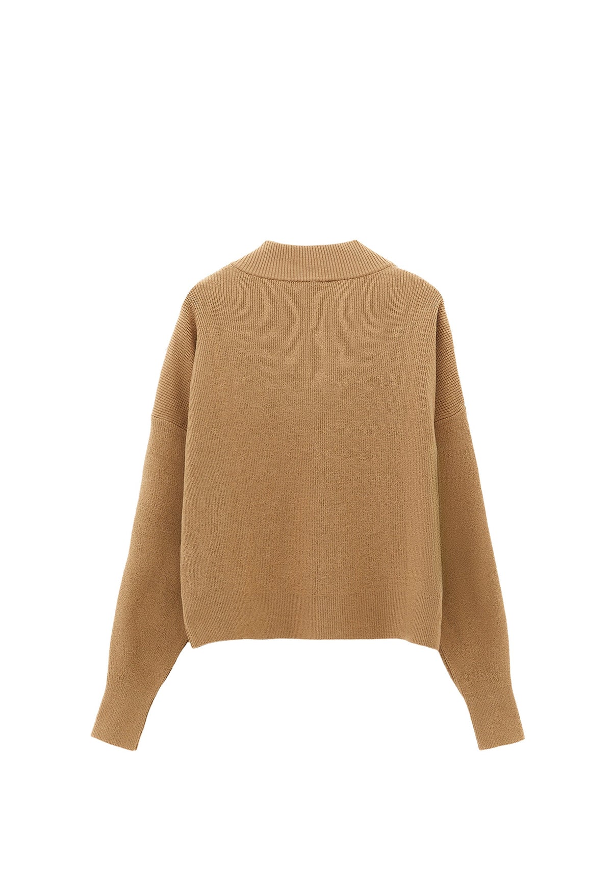 V Neck Embroidered Long Sleeve Sweater - STARFISH