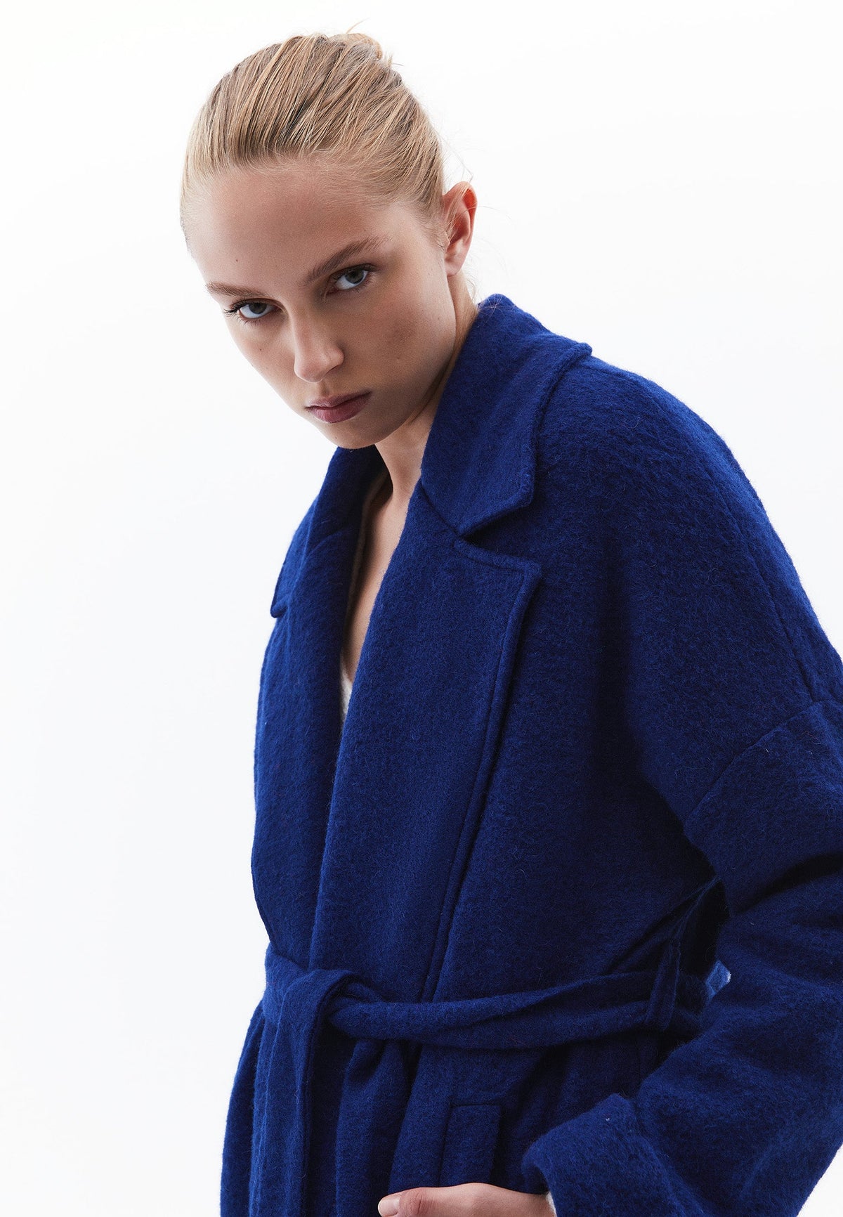 Long Oversize Coat Shirt Collar - SURF THE WEB
