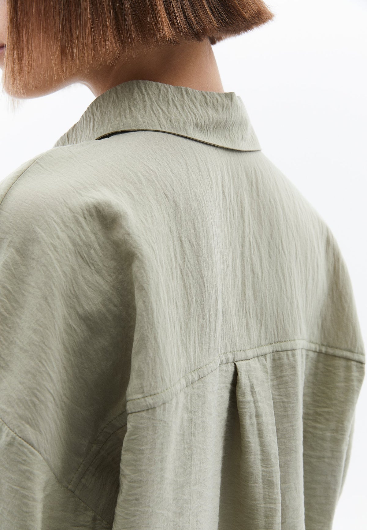 Oversize Shirt With Button Detail - TEA