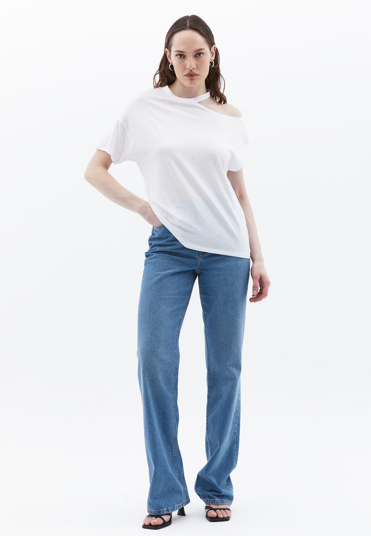 Oversize Short T-Shirt - WHITE