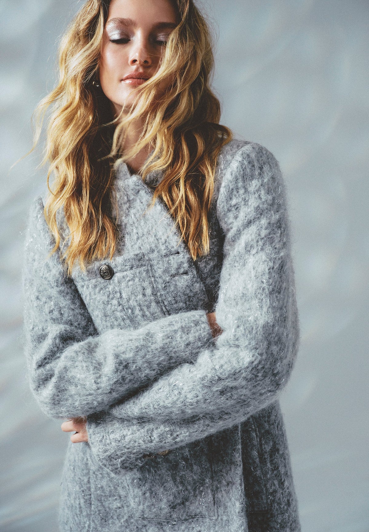 Oversize Blazer Jacket - WILD DOVE